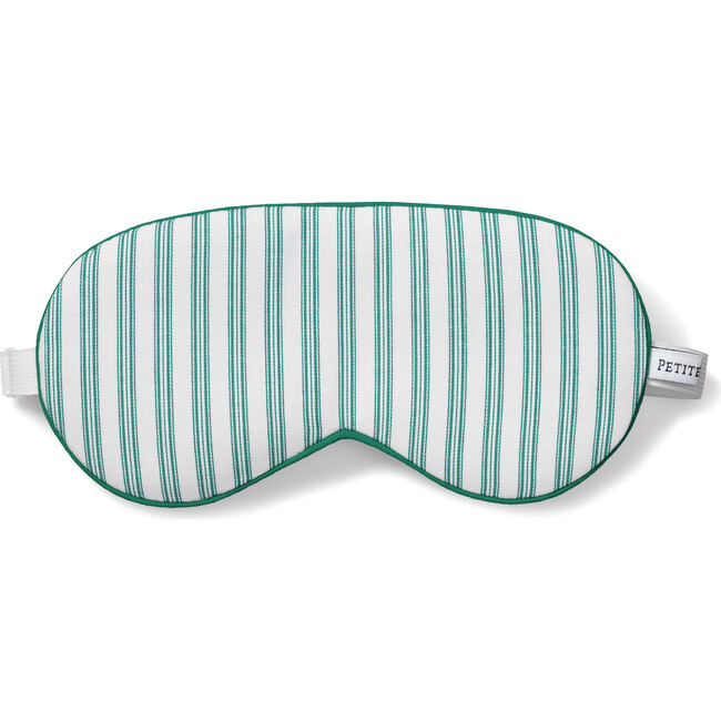 Adult Sleep Mask, Emerald Ticking - Eye Masks - 1