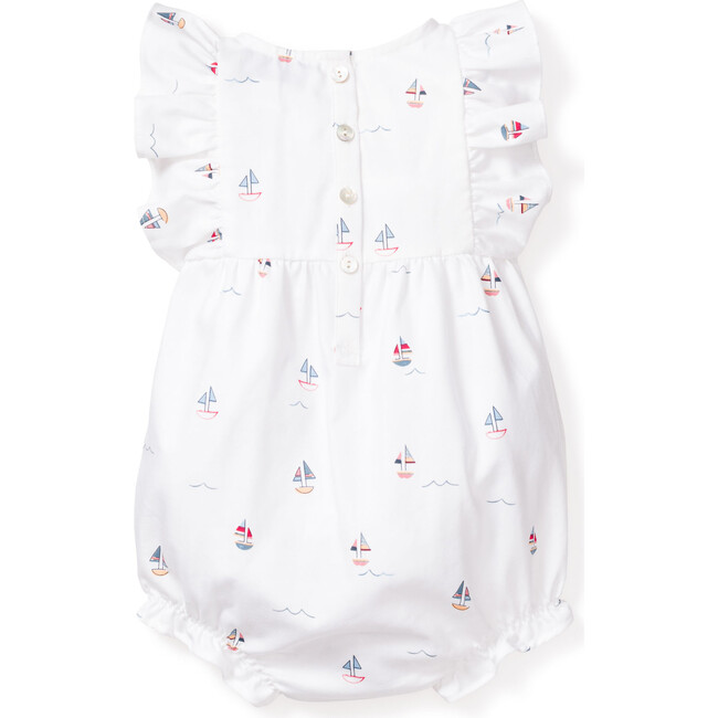 Infant Ruffled Romper, Bateau - Rompers - 2