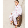White Robe, Garnet Red Piping - Robes - 2