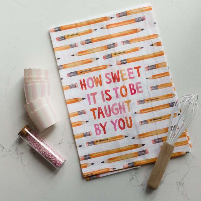 Teacher Sweetness Appreciation Tea Towel - Washcloths & Hand Towels - 2