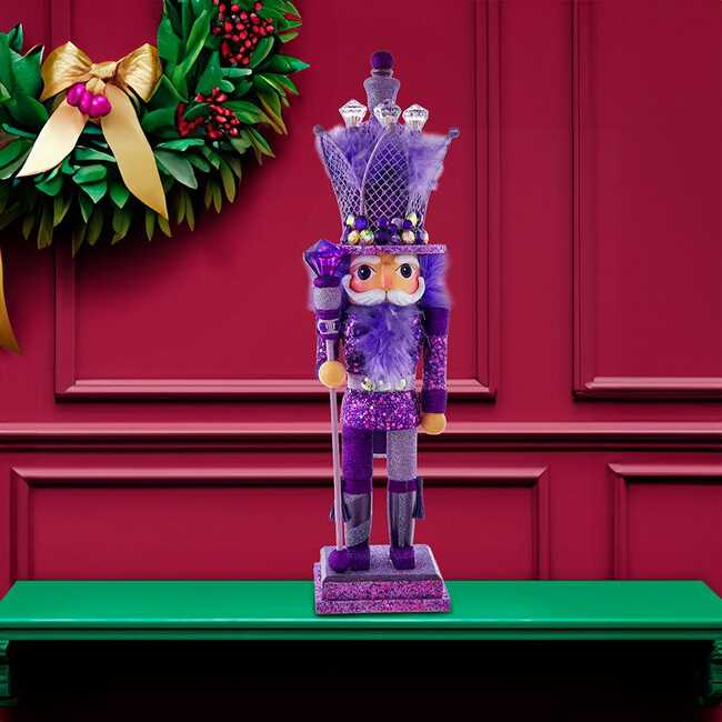 16-Inch Hollywood Purple King Nutcracker - Nutcrackers - 7