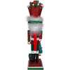 18-Inch Hollywood Nutcrackers Red and Green with Presents Crown Nutcracker - Nutcrackers - 3