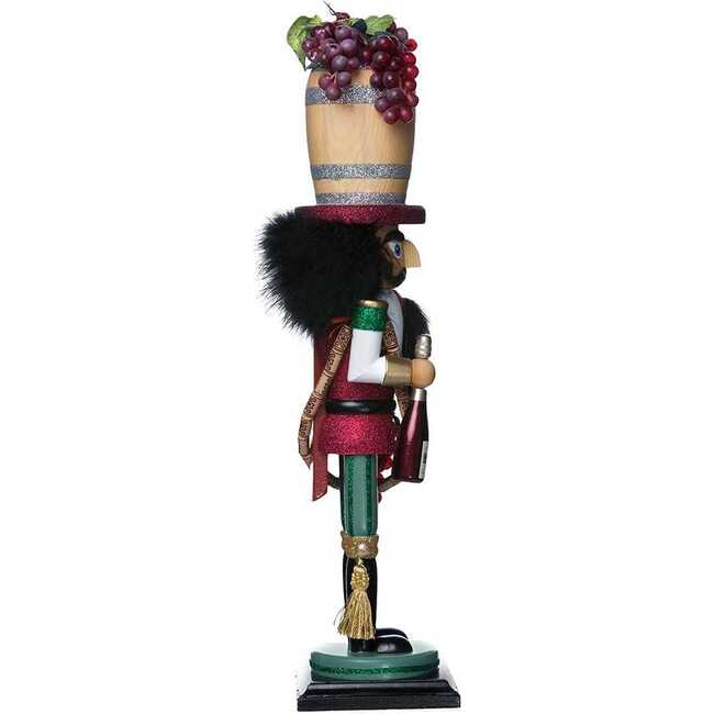 18.9-Inch Hollywood Wine Barrel Hat Nutcracker - Nutcrackers - 4