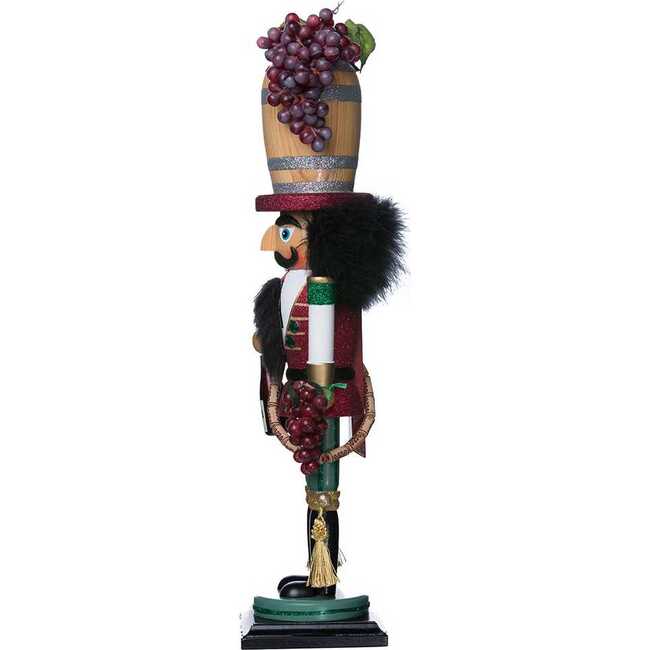 18.9-Inch Hollywood Wine Barrel Hat Nutcracker - Nutcrackers - 5