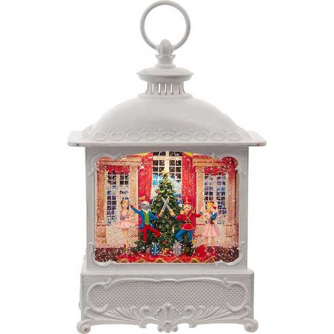 10.25-Inch Battery-Operated USB LED Lighted Nutcracker Suite Water Lantern