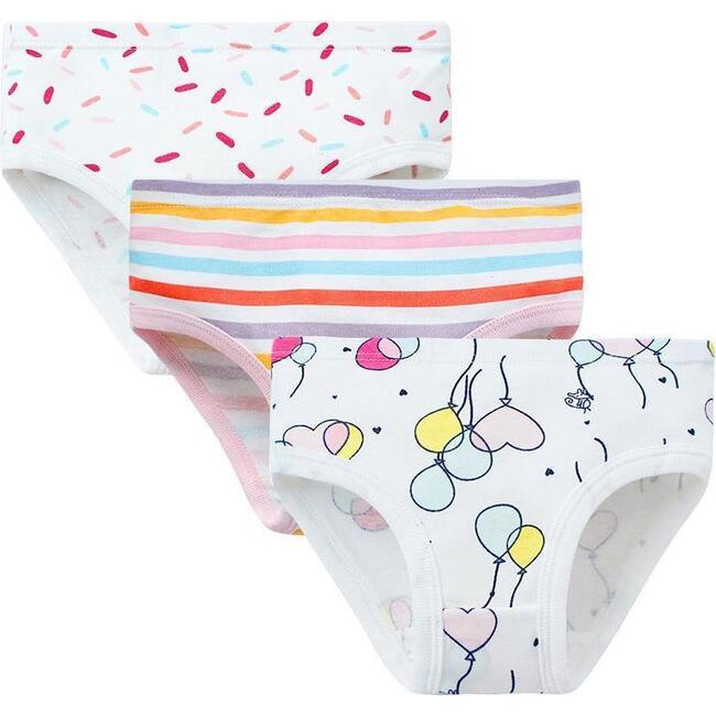 Girls 3 Pack Underwear Balloons - Underwear - 1