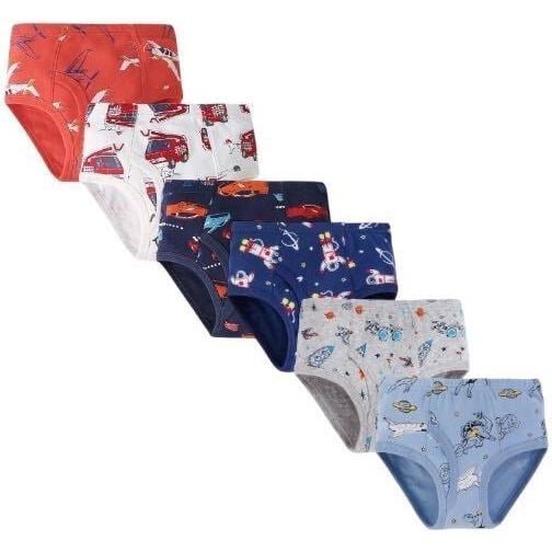 Boys 6 Pack Underwear, Fire Trucks/Astronauts - Underwear - 1