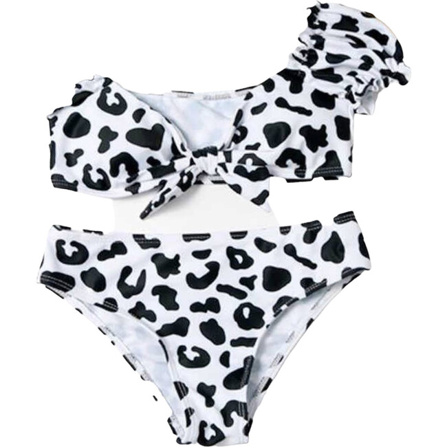 Zebra Bikini Bathing Suit, Multicolors - Two Pieces - 1