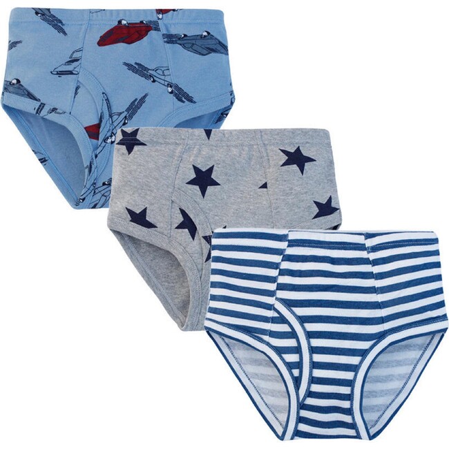 3 Pack Underwear, Stars, Cars & Stripes - Underwear - 1