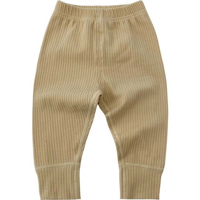 Ribbed Tan Sweatpants - Sweatpants - 1