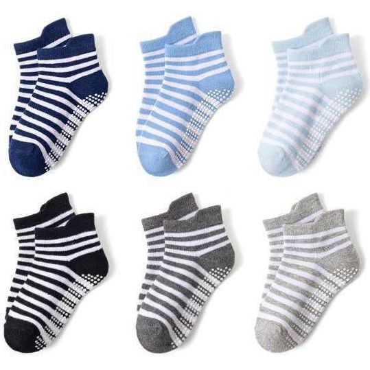 Baby Boys 9 Pair Socks, Stripes - Socks - 1