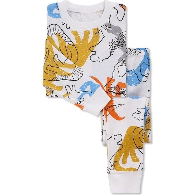 Pajama, White Dinosaurs - Pajamas - 1