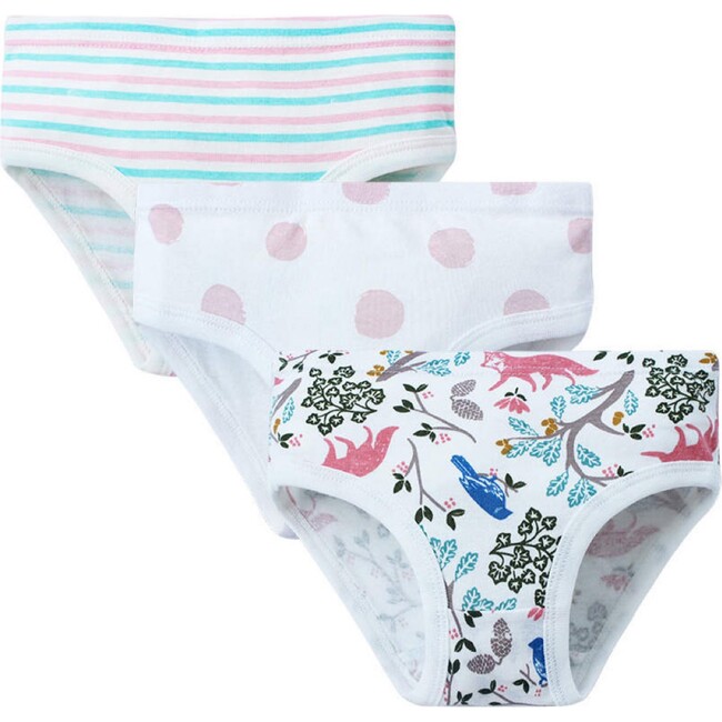 3 Pack Underwear's - Stripes, Dots, Flowers - Underwear - 1