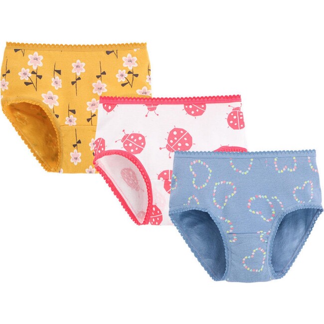 3 pack underwear's - Ladybug, flowers, hearts - Underwear - 1