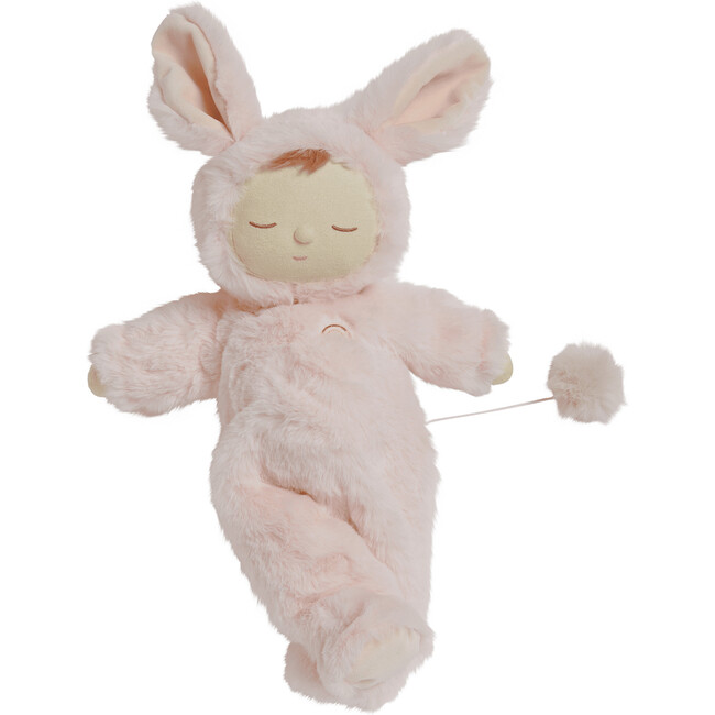 Lullaby Cozy Dinkum Bunny Moppet, Pink - Dolls - 1