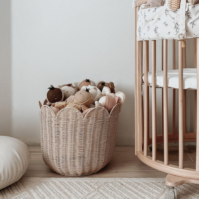 Rattan Tulip Basket, Nude - Storage - 3