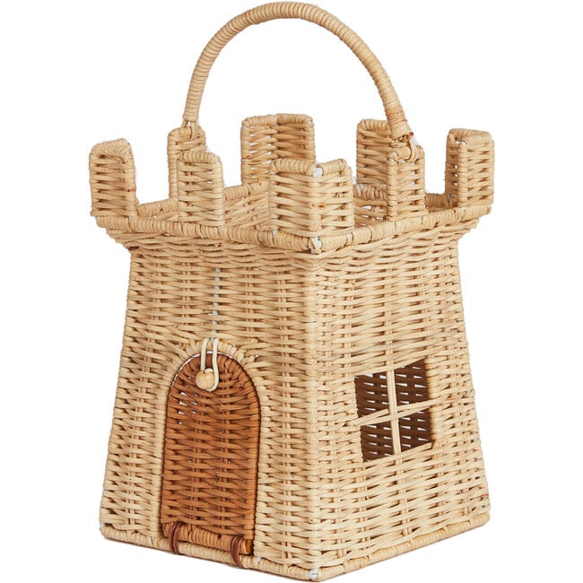 Rattan Castle Bag, Natural - Easter Baskets - 1