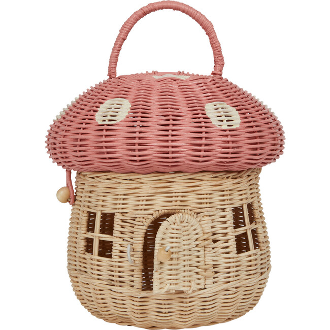 Rattan Mushroom Basket, Musk - Easter Baskets - 2
