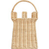 Rattan Castle Bag, Natural - Easter Baskets - 4 - thumbnail