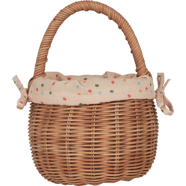 Rattan Berry Basket with Lining – Gumdrop - Easter Baskets - 1