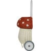 Rattan Mushroom Luggy, Red - Push & Pull - 11 - thumbnail