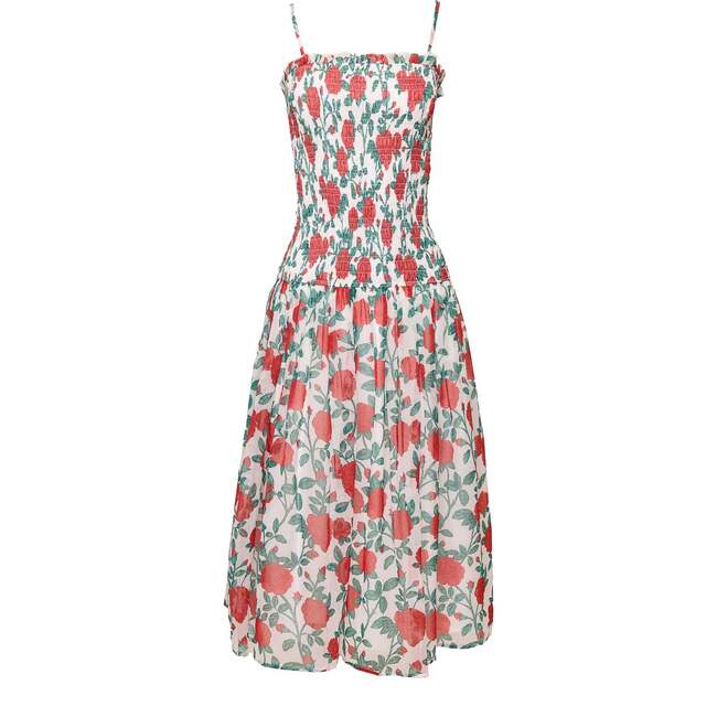Kimberly Dress in Red Roses