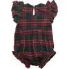Baby Hattie Romper in Evergreen Plaid - Rompers - 2