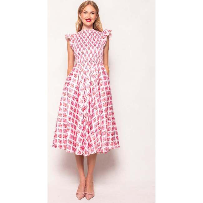 Kylie Dress in Rouge Lattice Floral