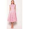 Kylie Dress in Rouge Lattice Floral - Dresses - 1 - thumbnail