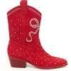 Channing Bootie in Red - Boots - 1 - thumbnail