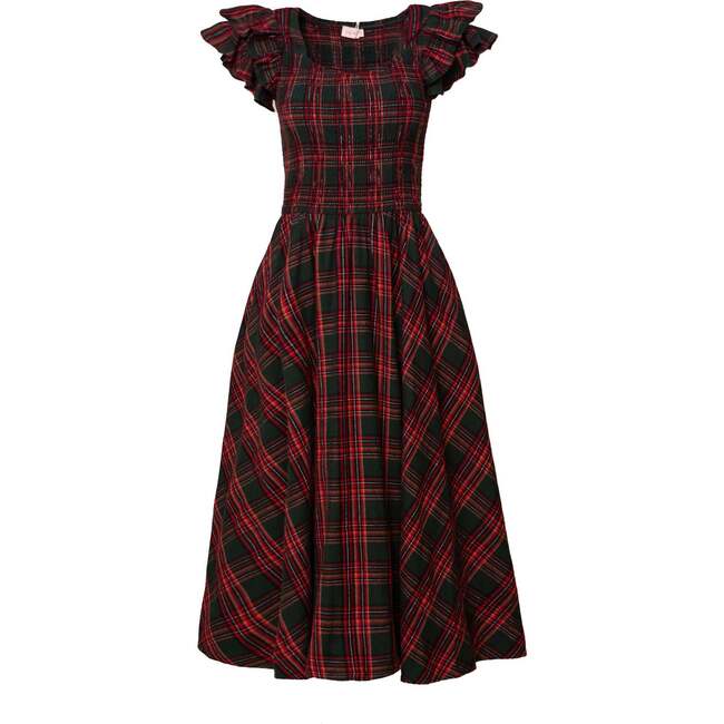 Hattie Dress in Evergreen Plaid
