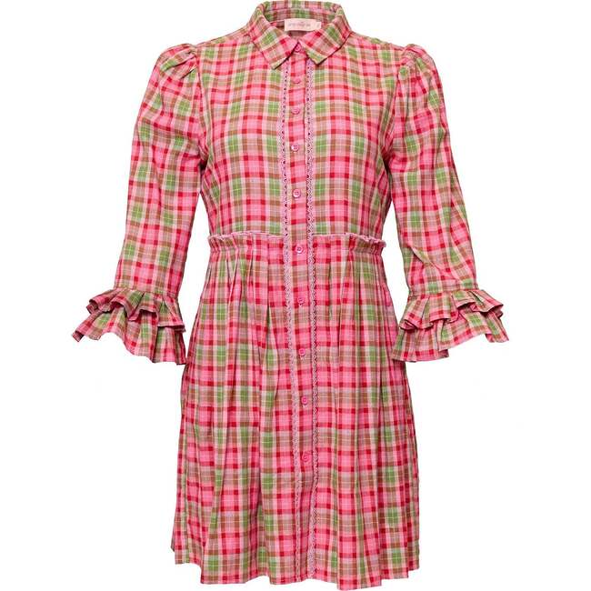 Bowie Dress in Rosewood Tartan