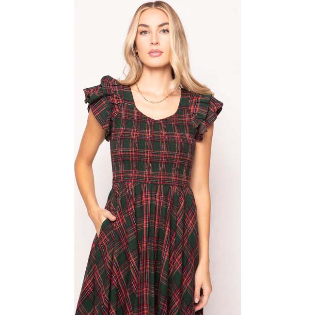 Hattie Dress in Evergreen Plaid - Dresses - 2