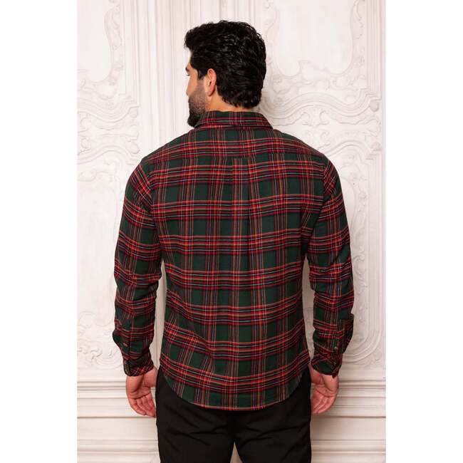 Mens John Shirt in Evergreen Plaid - Button Downs - 3