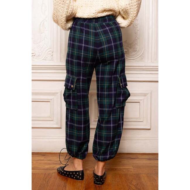 Nicole Cargo Pants in Nocturne Plaid - Pants - 2