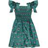 Mini Rayna Dress in Green Floral Block - Dresses - 1 - thumbnail