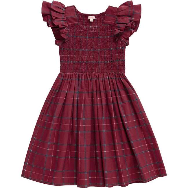 Mini Hattie Dress in Burgundy Plaid
