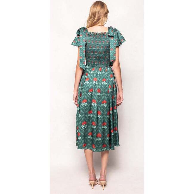 Rayna Dress in Green Floral Block - Dresses - 4