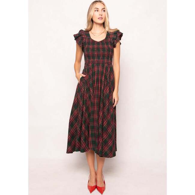 Hattie Dress in Evergreen Plaid - Dresses - 3