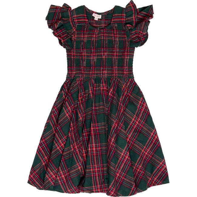 Mini Hattie Dress in Evergreen Plaid