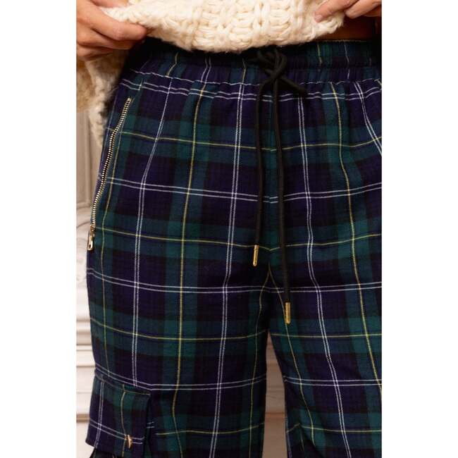 Nicole Cargo Pants in Nocturne Plaid - Pants - 3