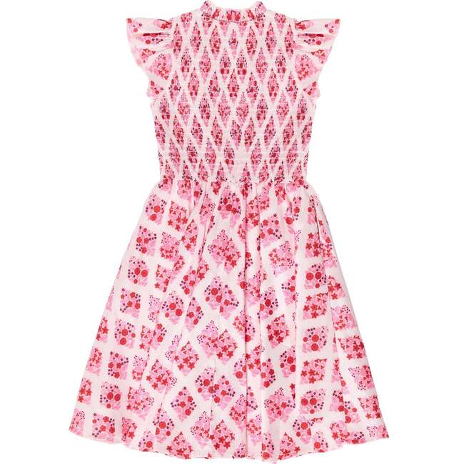 Mini Kylie Dress in Rouge Lattice Floral