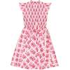 Mini Kylie Dress in Rouge Lattice Floral - Dresses - 1 - thumbnail