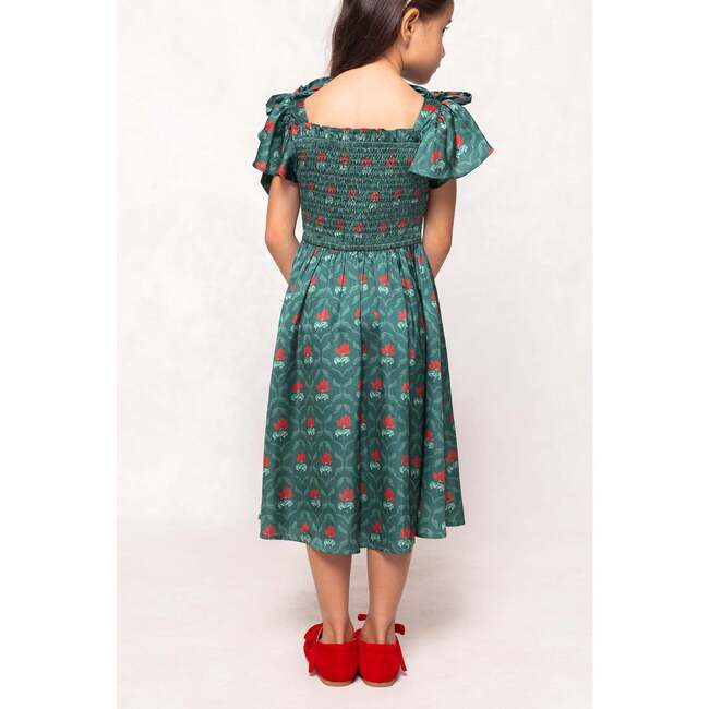 Mini Rayna Dress in Green Floral Block - Dresses - 3
