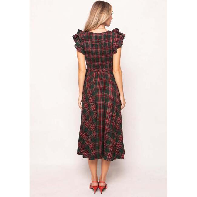 Hattie Dress in Evergreen Plaid - Dresses - 4