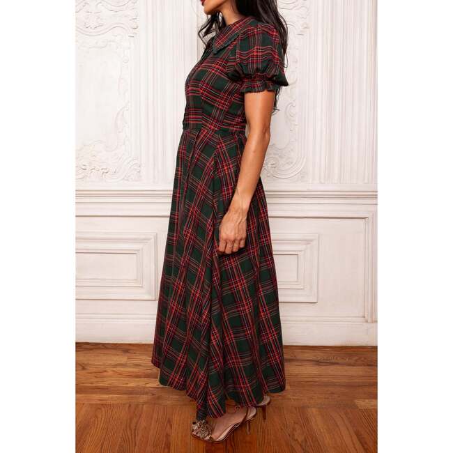 Sophia Dress in Evergreen Plaid - Dresses - 5