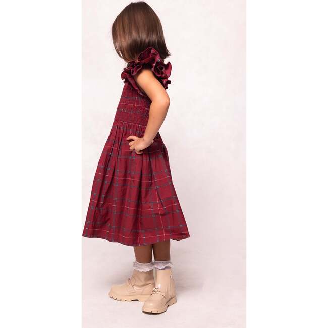 Mini Hattie Dress in Burgundy Plaid - Dresses - 2