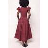Hattie Dress in Burgundy Plaid - Dresses - 4