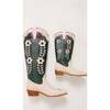 Mini Dakota Boot in Green & Cream - Boots - 5