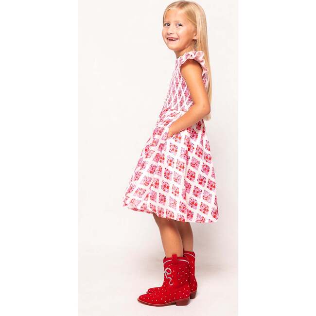 Mini Kylie Dress in Rouge Lattice Floral - Dresses - 3